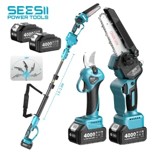 3-in-1 Brushless Cordless 30mm Electric scissors 6'' Brushless Electric Chainsaw