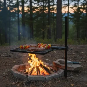 Rotating Cooking Grate, Camping, Barbecue