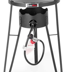 Gas Stove with Iron Wok and Propane Burner
